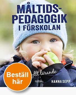 Omslag på boken Måltidspedagogik i förskolan