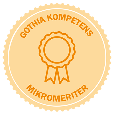 Logotyp: Gothia Kompetens Mikromeriter