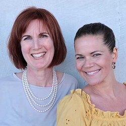 Karin Boberg och Anna Sterlinger Ahlring - författare på Gothia Kompetens | © Seán McDevitt